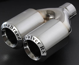 Sense Brand Exhaust Tip - Revolver RS Treb Spec Dual (Stainless) for Universal 