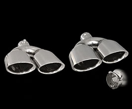 T-Demand TDM Muffler Cutter Exhaust Tips Set - Double Oval Offset Type (Stainless) for Universal All