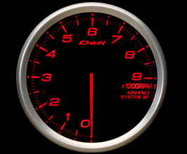 DEFI ADVANCE BF 80mm Tachometer Gauge - 9000 RPM (Black) for Universal All