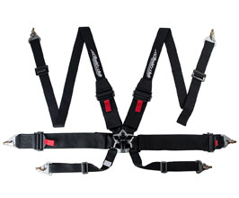 Buddy Club Racing Spec Harness - 6 Point (Black) for Universal 