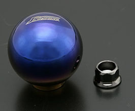 Js Racing Ti Round Shift Knob - M10x1.5 (Titanium) for Universal All