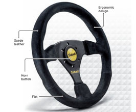 Sabelt SW-633 Steering Wheel with Ergonomic Design - 330mm (Suede) for Universal All