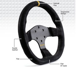 Sabelt SW-733 GT Style Steering Wheel - 330mm D-Shape (Suede) for Universal All