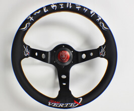 VERTEX (T&E Co) Kumadori 330mm Steering Wheel (Leather) for Universal All