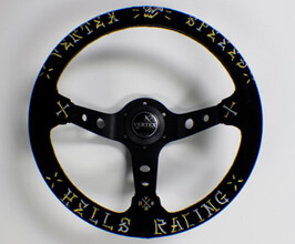 VERTEX (T&E Co) Hells Racing 330mm Steering Wheel (Suede) for Universal All