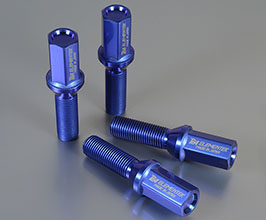 KYO-EI Limited Edition Ti64 Elementek Lug Bolts - M14 x P1.25 (Forged BlueTi) for Universal 