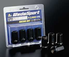 Weds Wheels WedsSport Racing Lug Nuts (Steel / Black) for Universal All