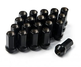 Work Wheels RS-Z Type Open-End Lug Nuts (Steel / Black) for Universal All
