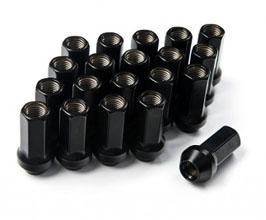 Work Wheels RS-Z Type Open-End Lug Nuts (Steel / Black) for Universal 